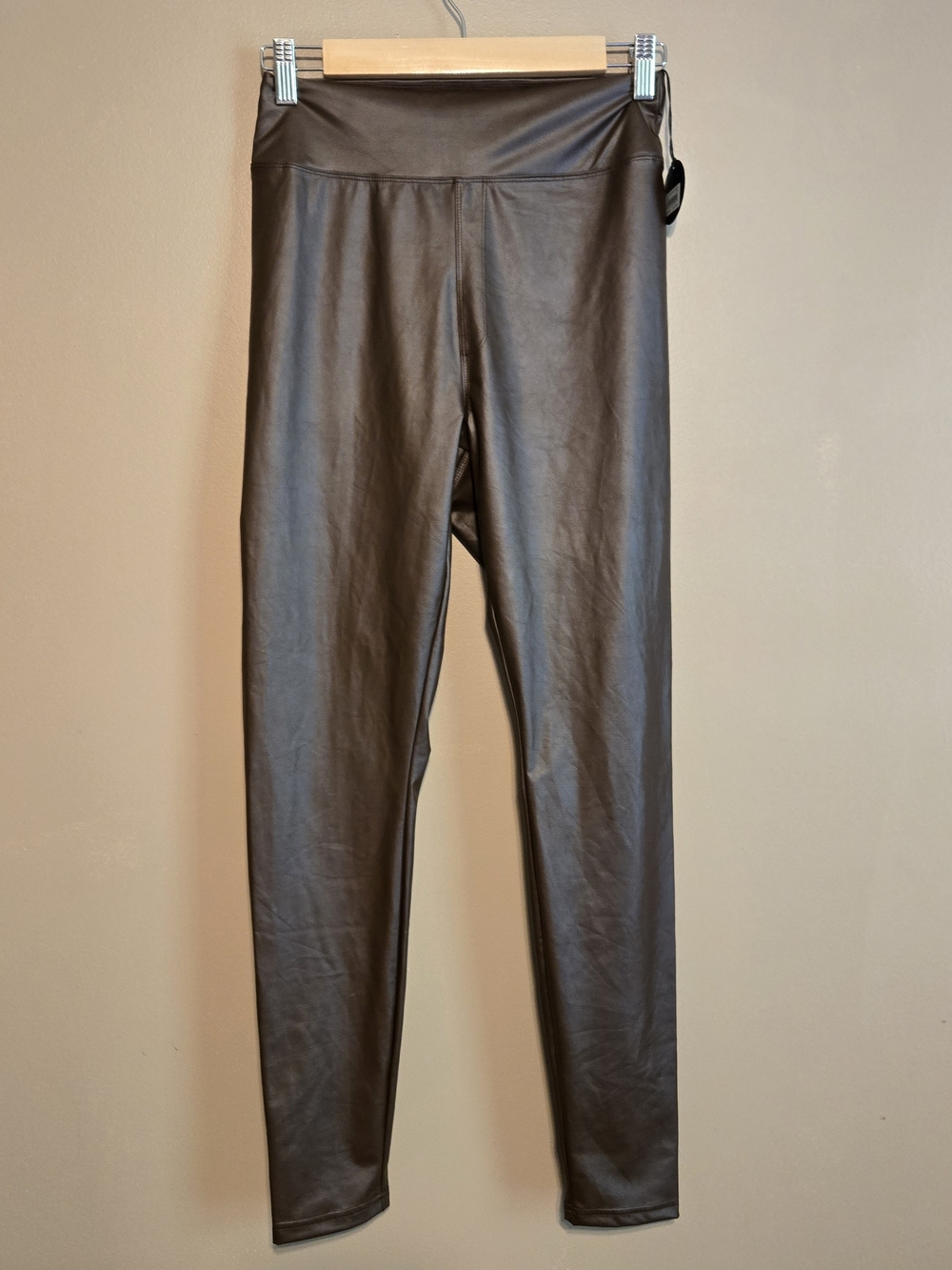 Offline By aerie Faux Leather Leggings in Brown NWT Women's Size Large